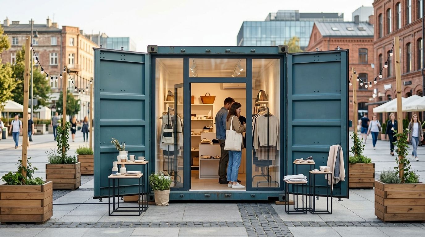 Kontener jako pop-up store: trend w polskim handlu detalicznym