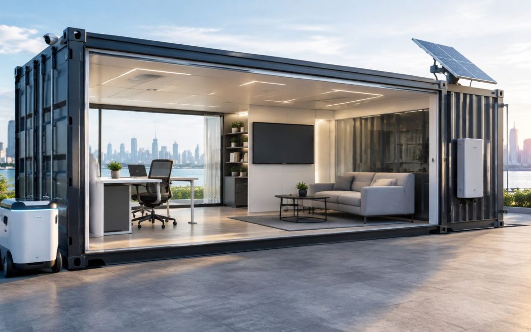 Smart office w kontenerze: technologie, które zmieniają mobilne biuro
